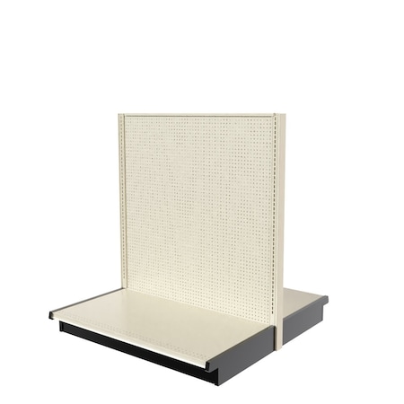 Lozier Gondola Double Sided Starter, Platinum Off-White, 48W x 54H x 25D P455V-ST